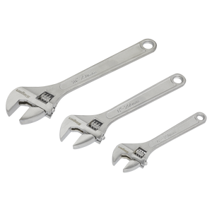 Sealey S0448 Adjustable Wrench Set 3pc