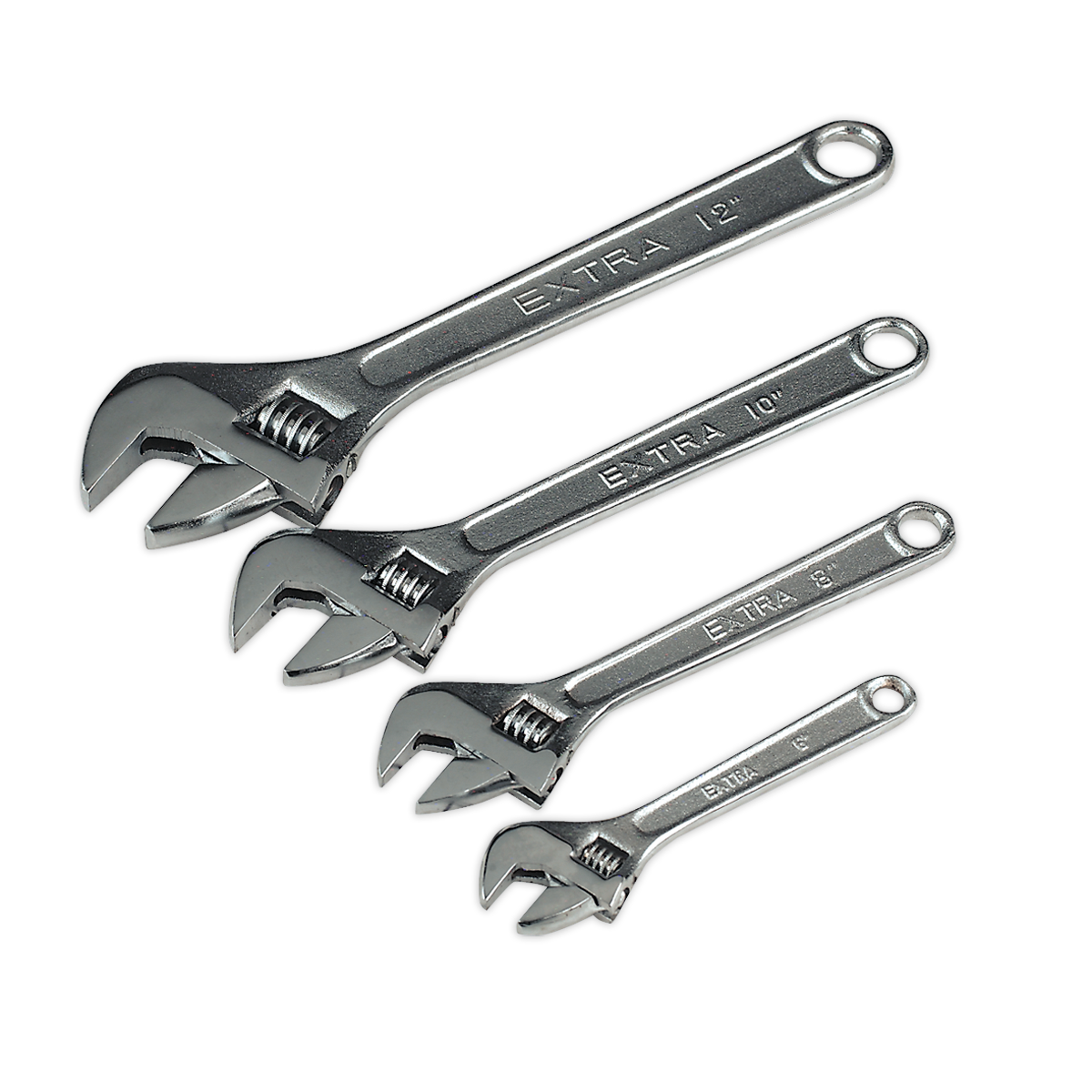 Siegen Adjustable Wrench Set 4pc