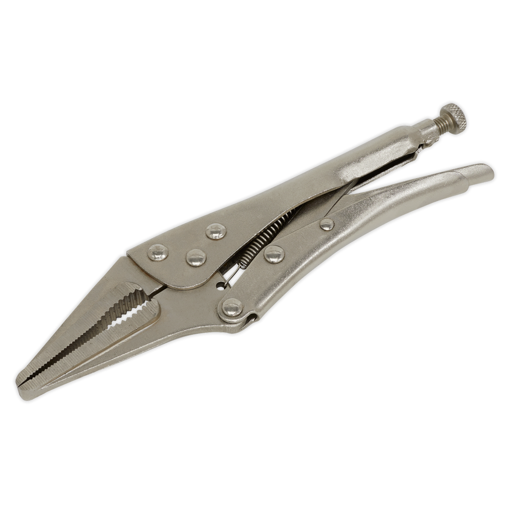 Siegen Long Nose Locking Pliers 225mm
