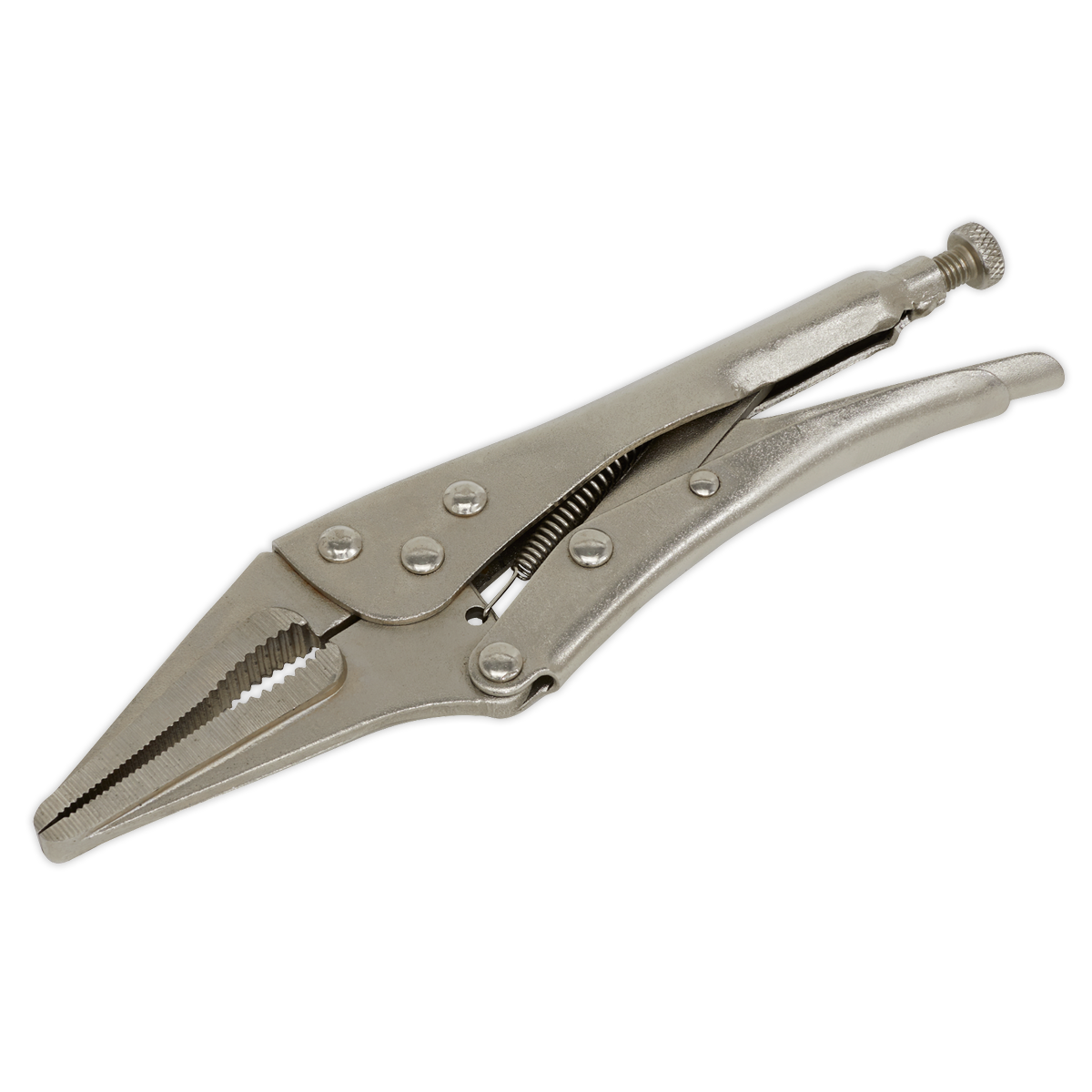 Siegen Long Nose Locking Pliers 225mm