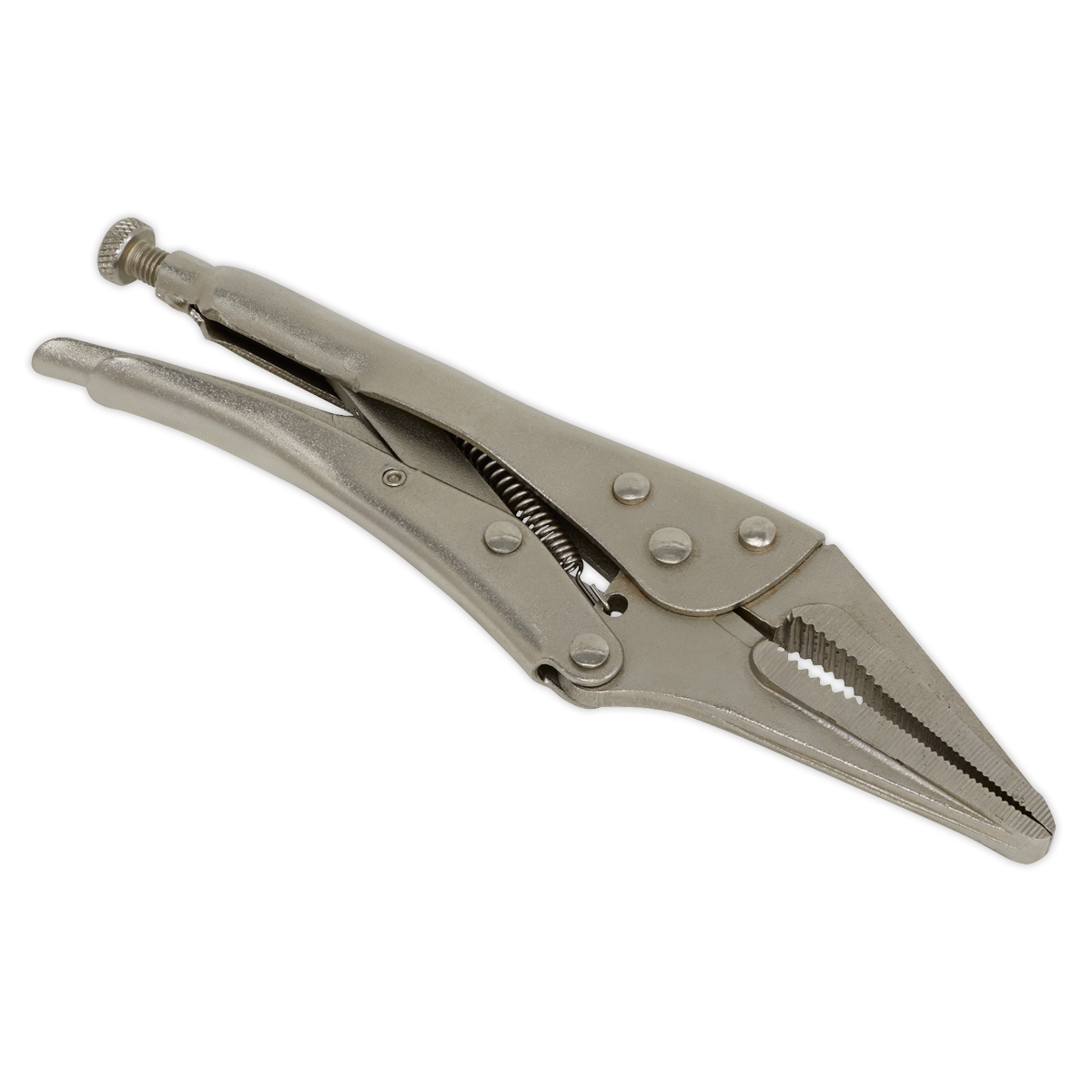 Siegen Long Nose Locking Pliers 225mm