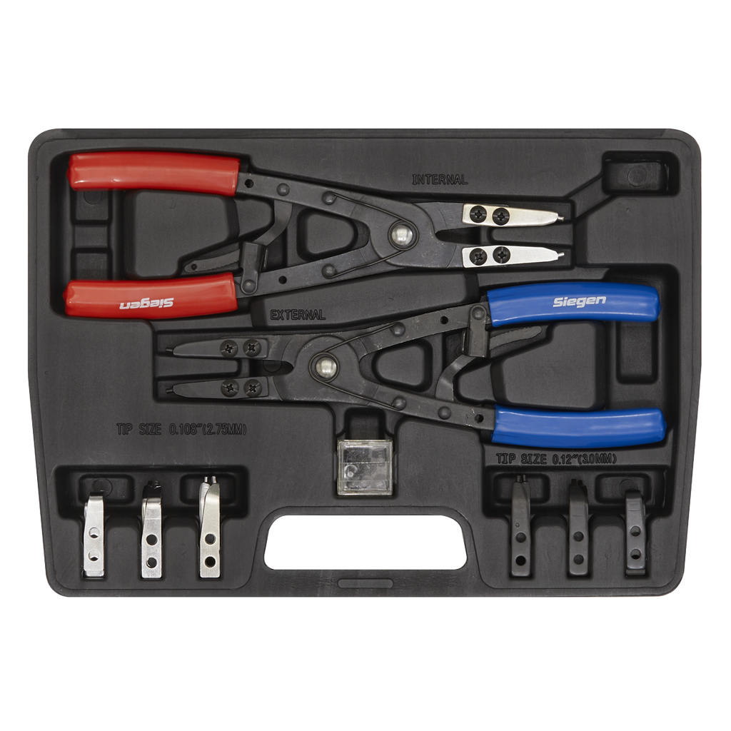 Siegen Internal/External Circlip Pliers Set 265mm
