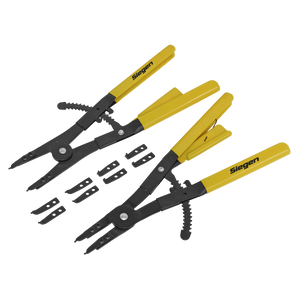 Sealey S0554 Siegen Internal External Spring Loaded Circlip Pilers Set 400mm