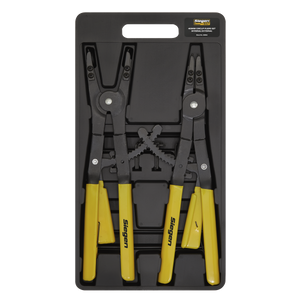 Sealey S0554 Siegen Internal External Spring Loaded Circlip Pilers Set 400mm