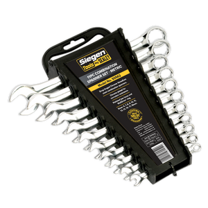 Sealey S0562 Stubby Combination Spanner Set 6-19mm, 11pc