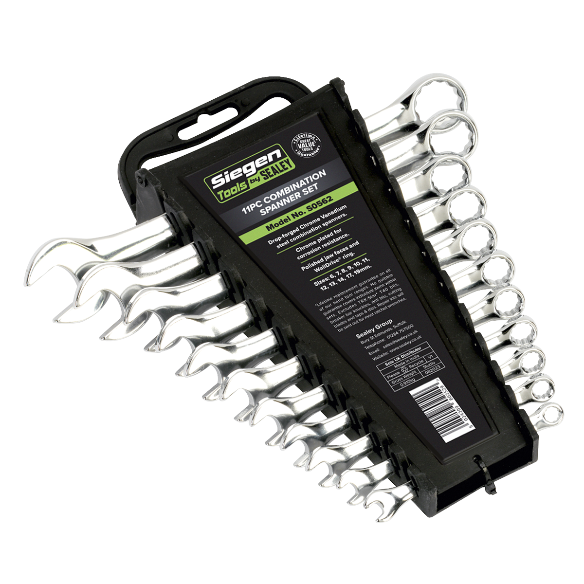 Siegen Combination Spanner Set 6-19mm 11pc