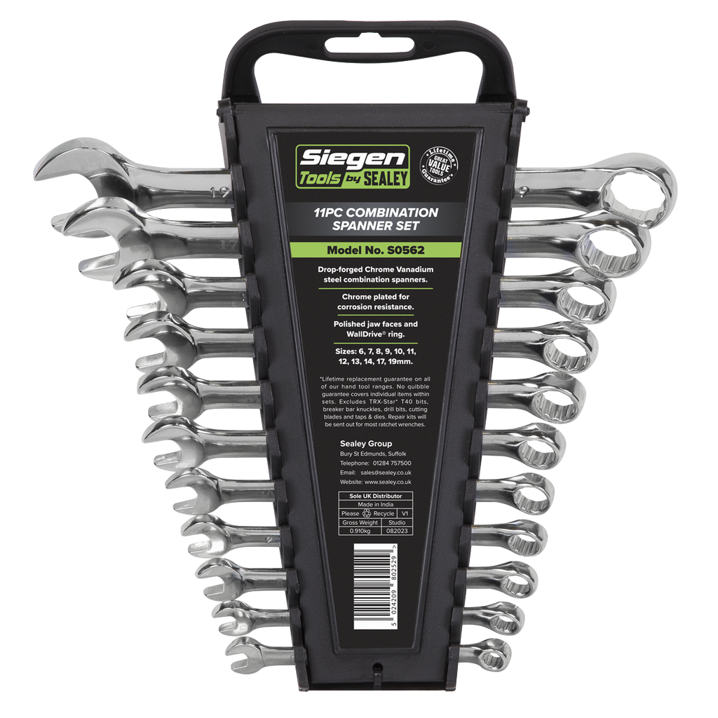 Siegen Combination Spanner Set 6-19mm 11pc