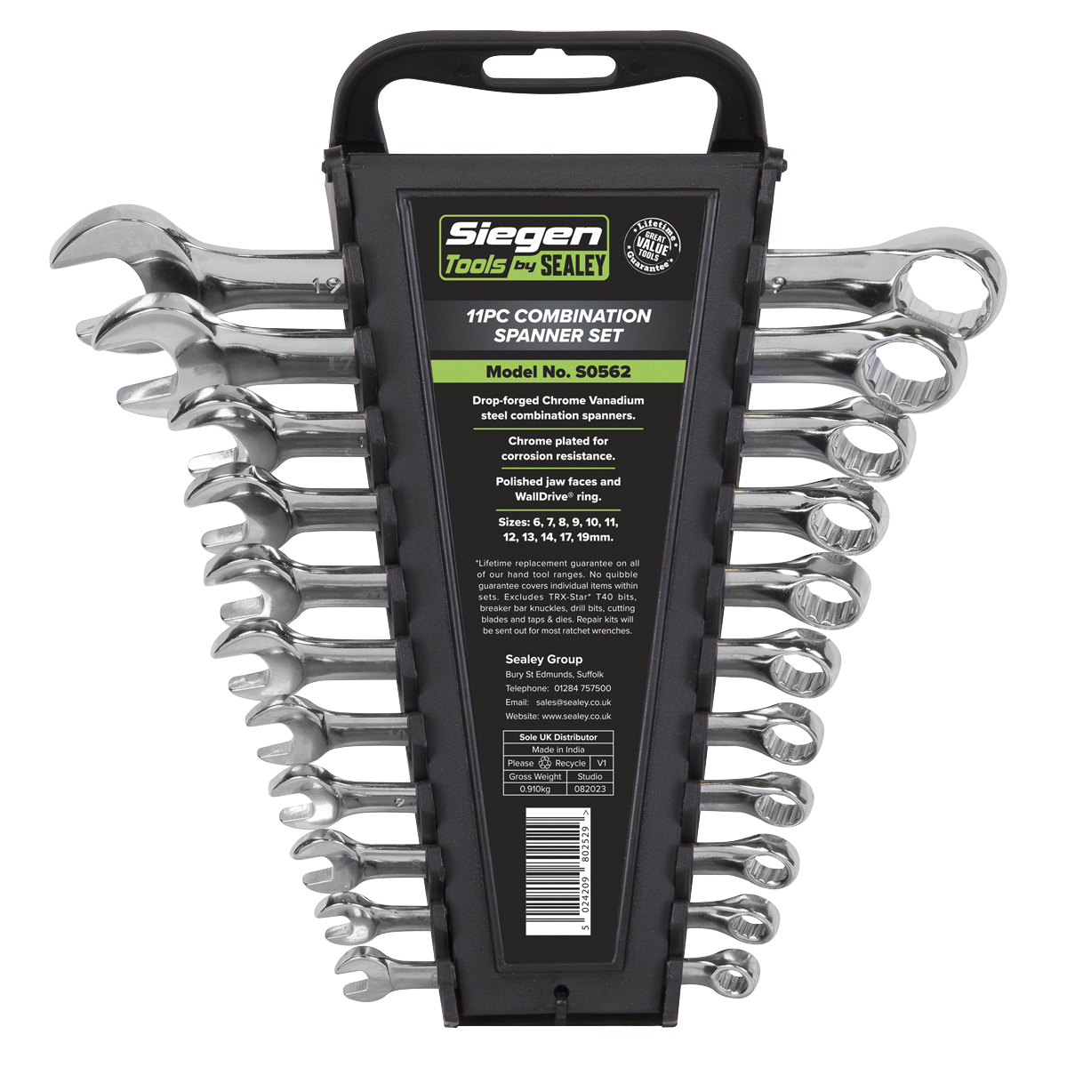 Siegen Combination Spanner Set 6-19mm 11pc