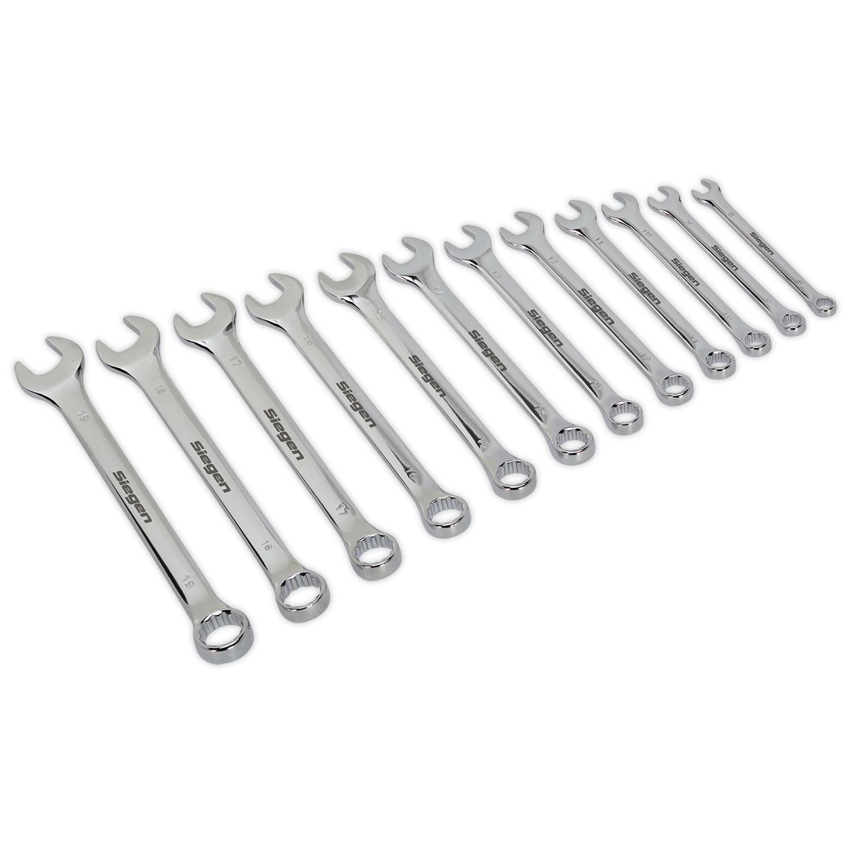 Siegen Combination Spanner Set 8-19mm 12pc
