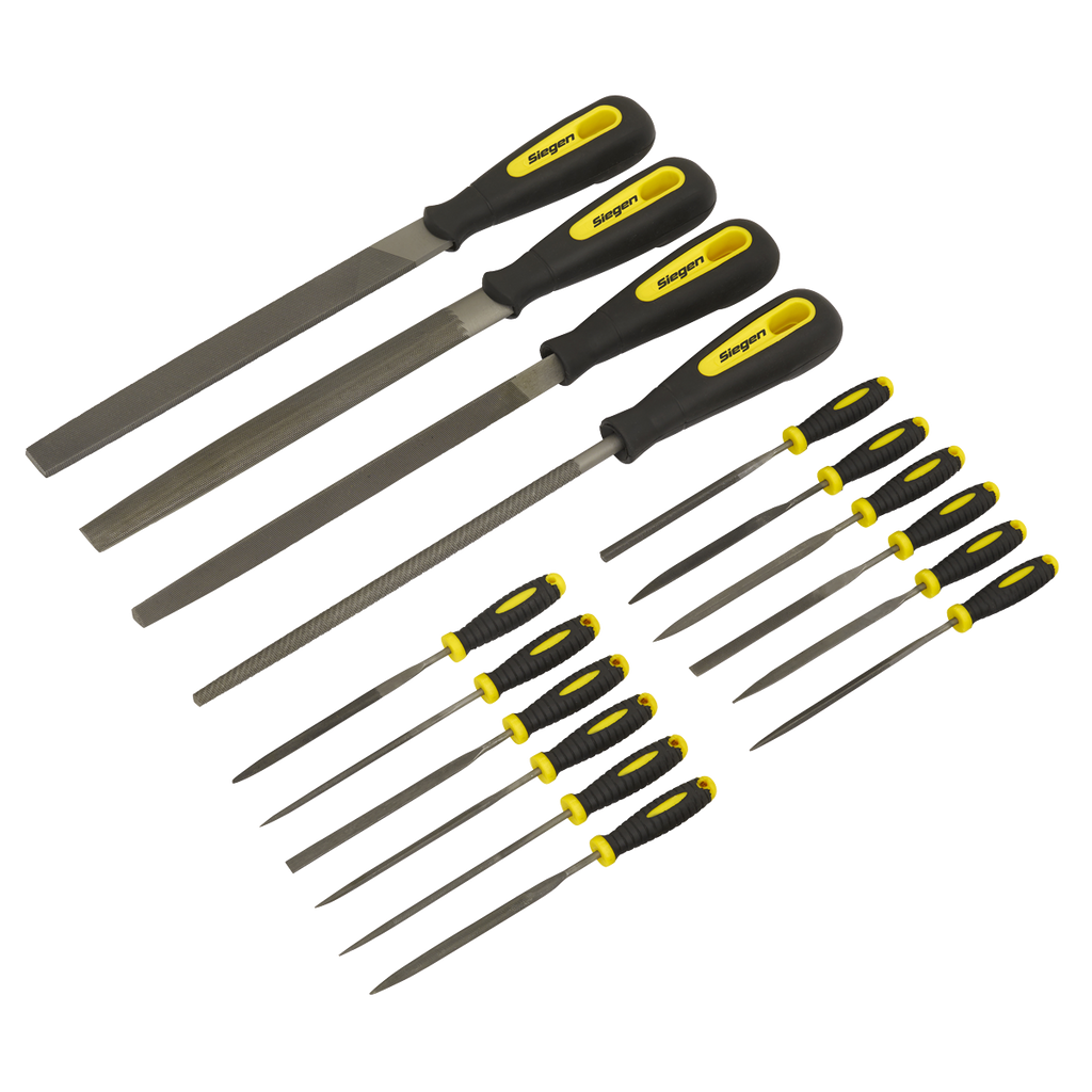 Siegen Engineer's & Needle File Set 16pc