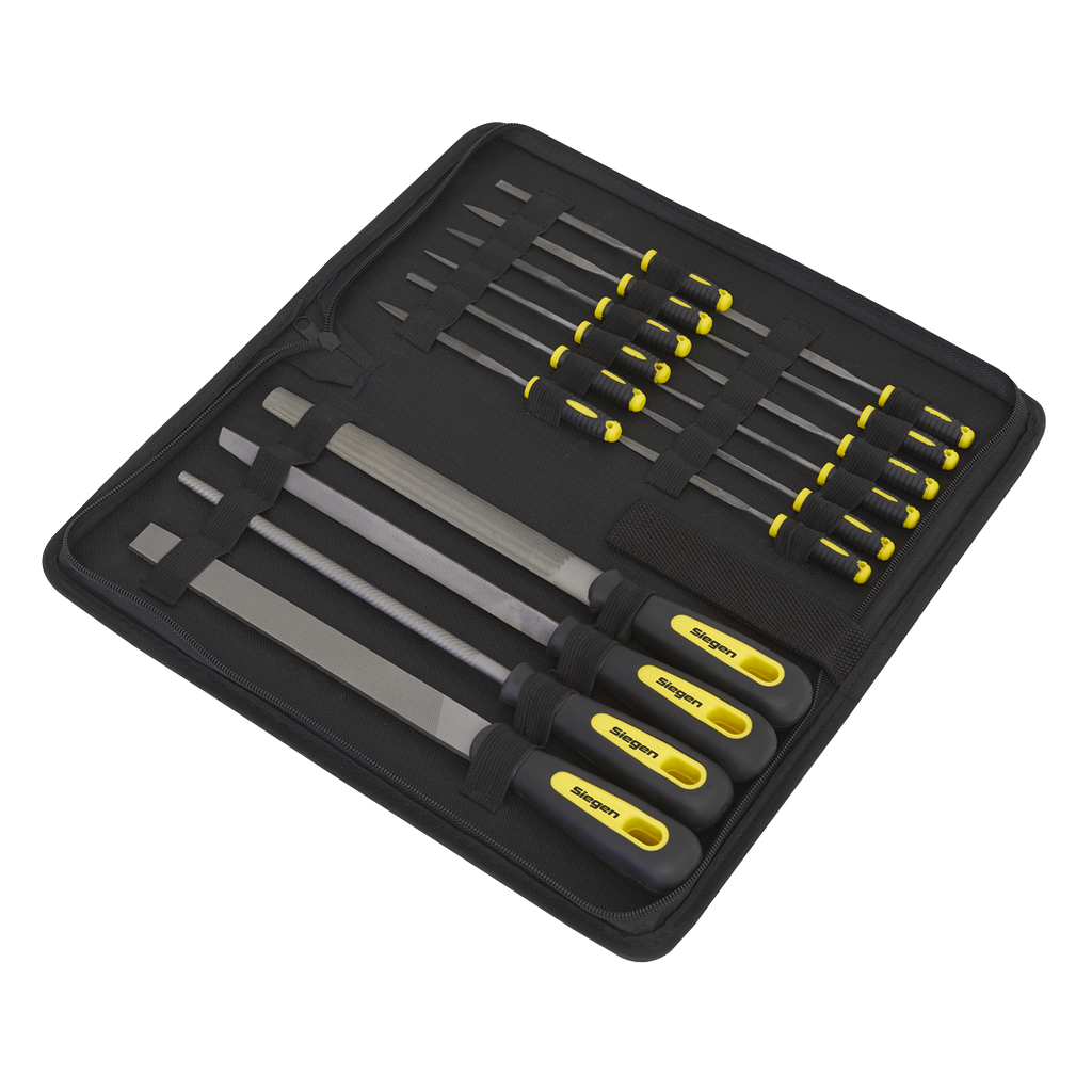 Siegen Engineer's & Needle File Set 16pc