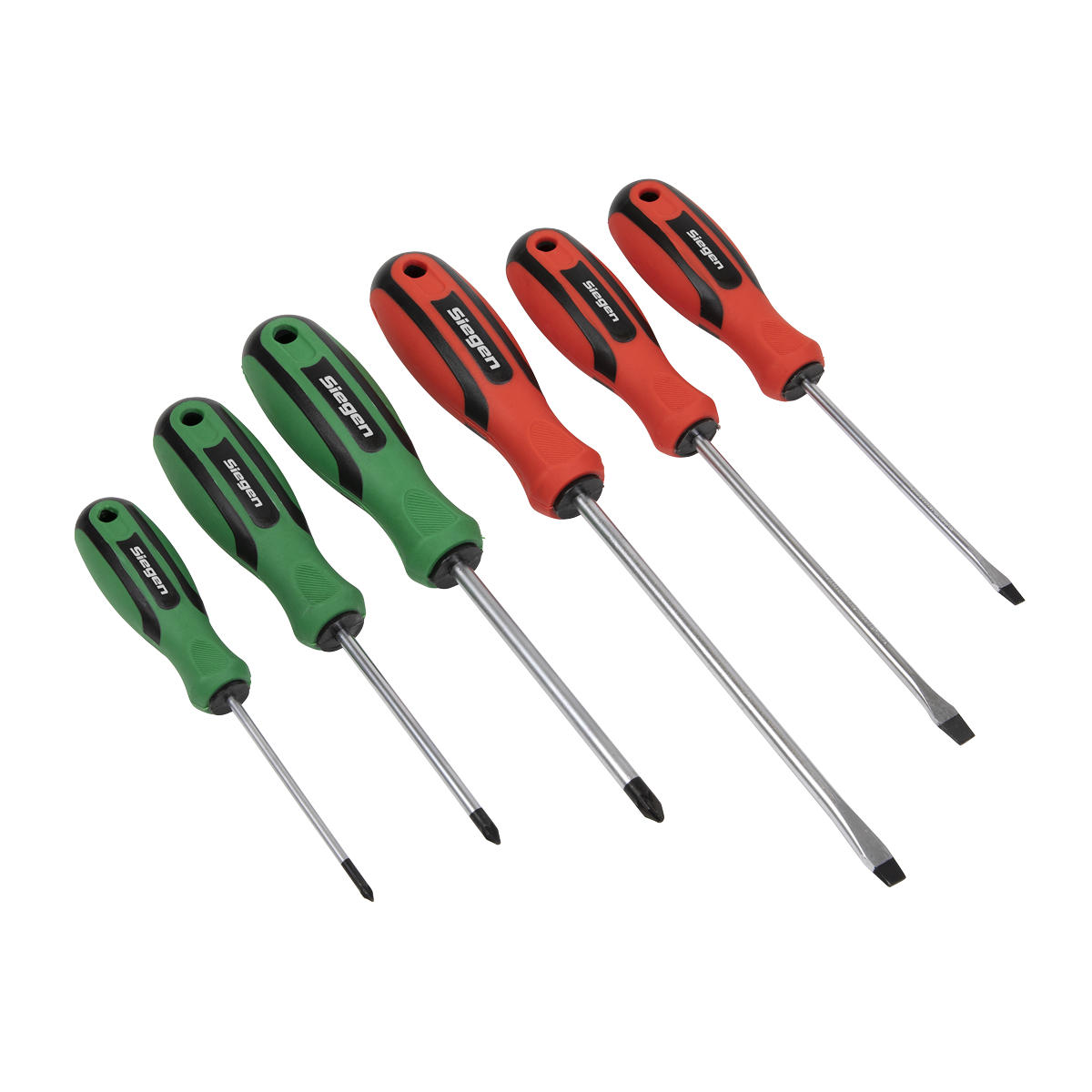 Siegen Soft Grip Screwdriver Set 6pc