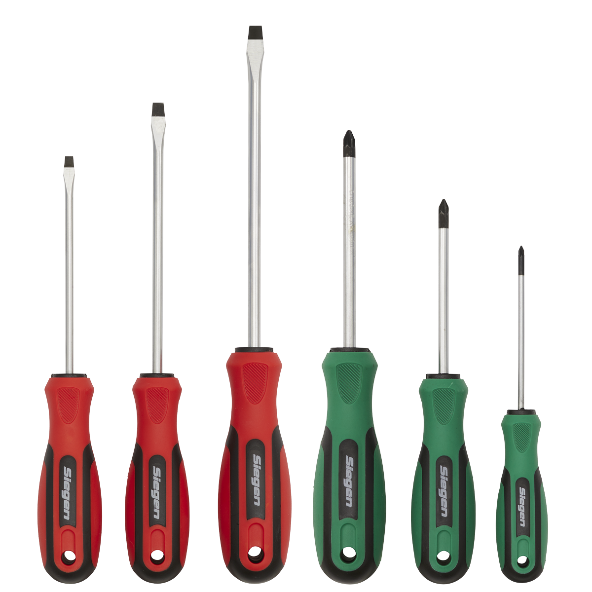 Siegen Soft Grip Screwdriver Set 6pc
