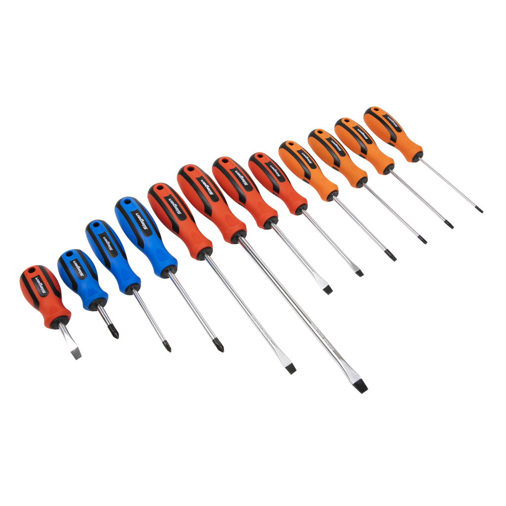 Siegen Soft Grip Screwdriver Set 12pc