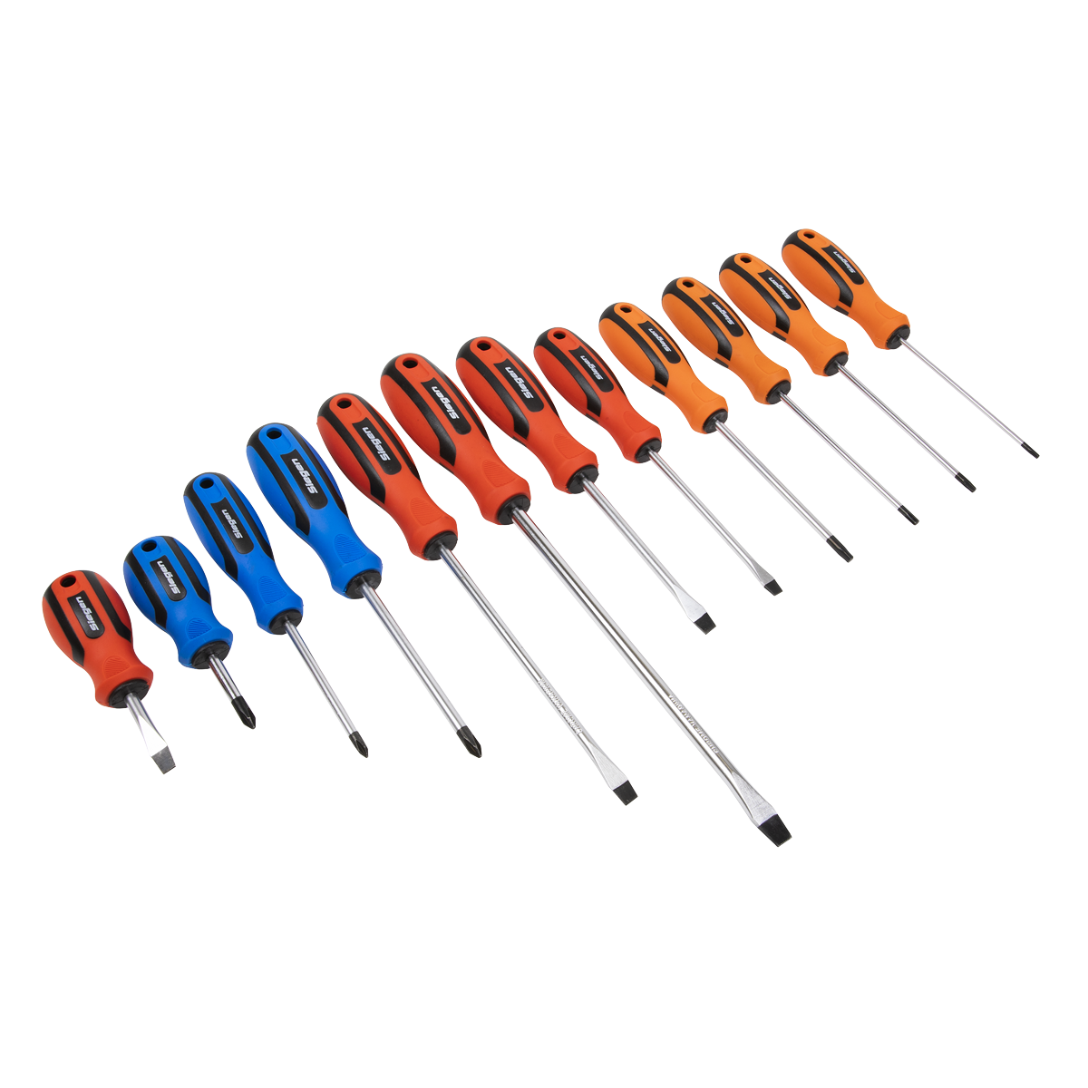 Siegen Soft Grip Screwdriver Set 12pc
