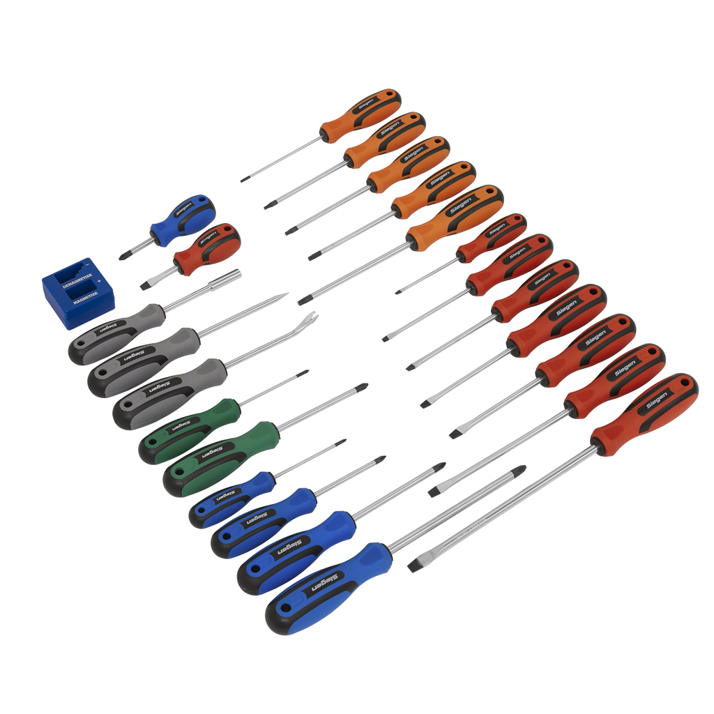 Siegen Soft Grip Screwdriver Set 24pc