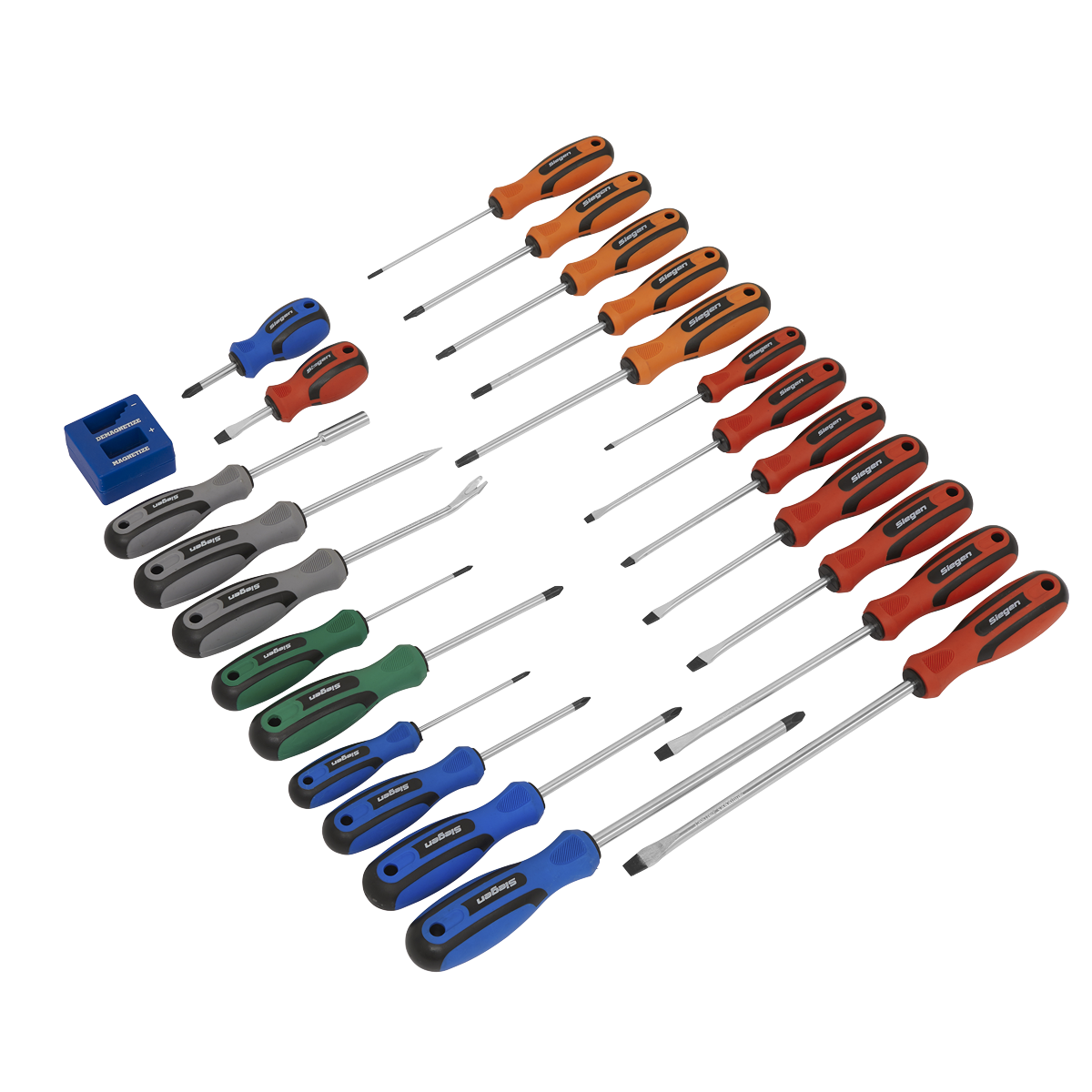 Siegen Soft Grip Screwdriver Set 24pc