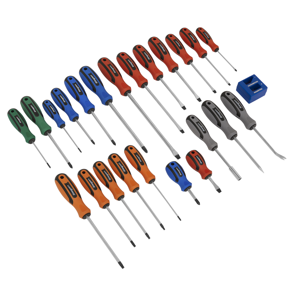 Siegen Soft Grip Screwdriver Set 24pc