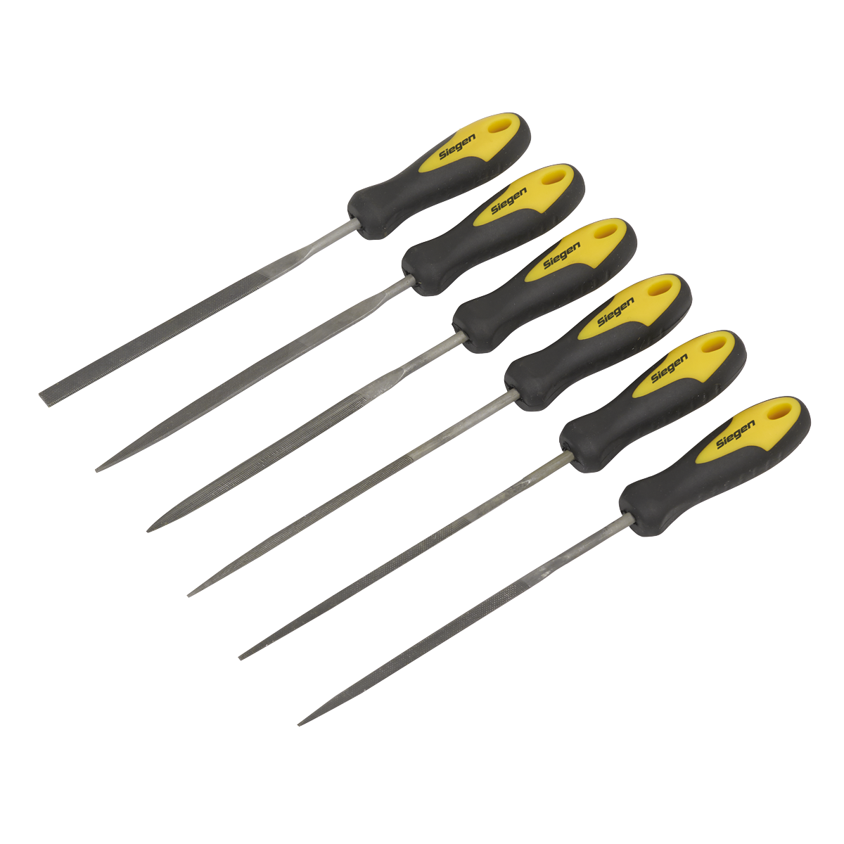 Siegen Needle File Set 100mm 6pc