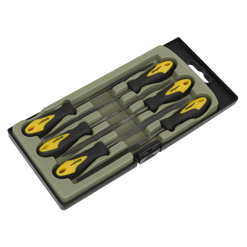 Siegen Needle File Set 100mm 6pc