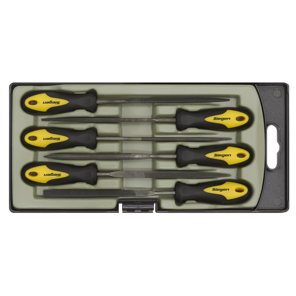 Siegen Needle File Set 100mm 6pc