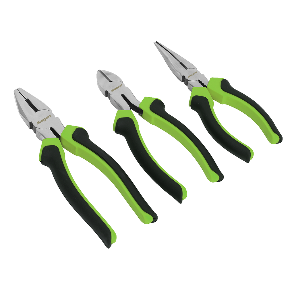Siegen Comfort Grip Pliers Set 3pc