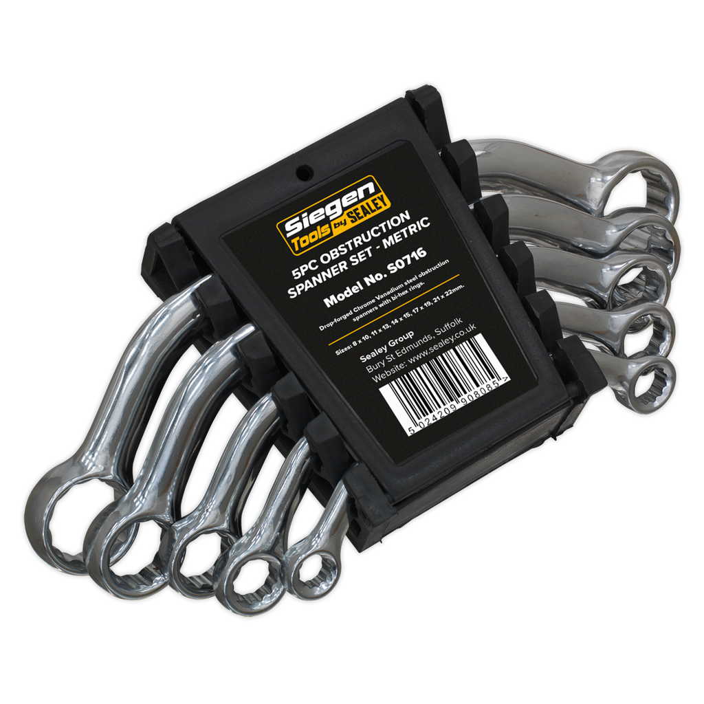 Siegen Obstruction Spanner Set 5pc