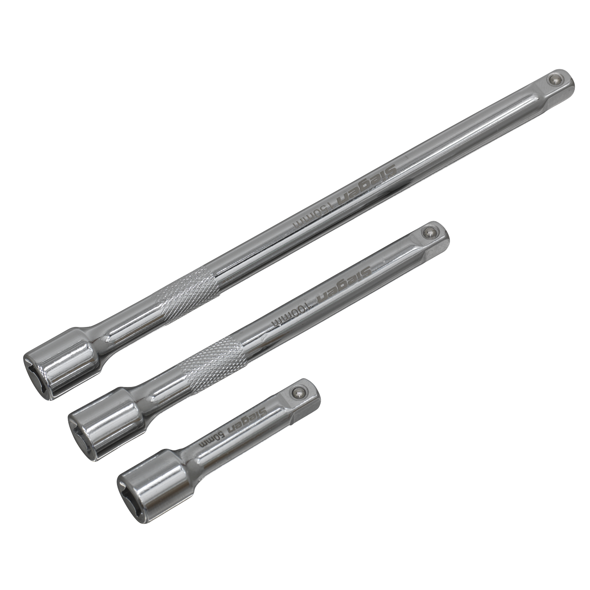 Siegen Extension Bar Set 1/4"Sq Drive 3pc