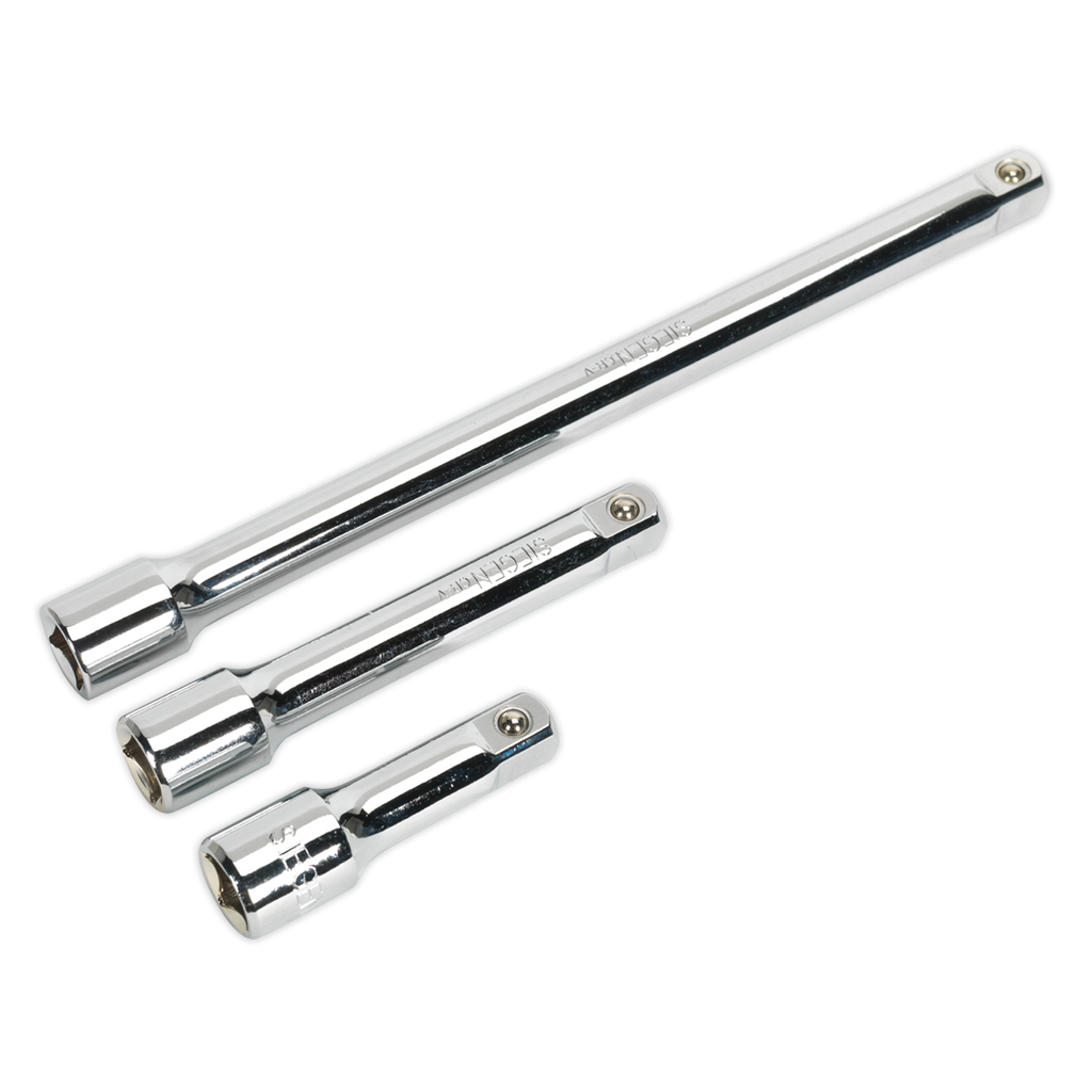 Siegen Extension Bar Set 1/2"Sq Drive 3pc