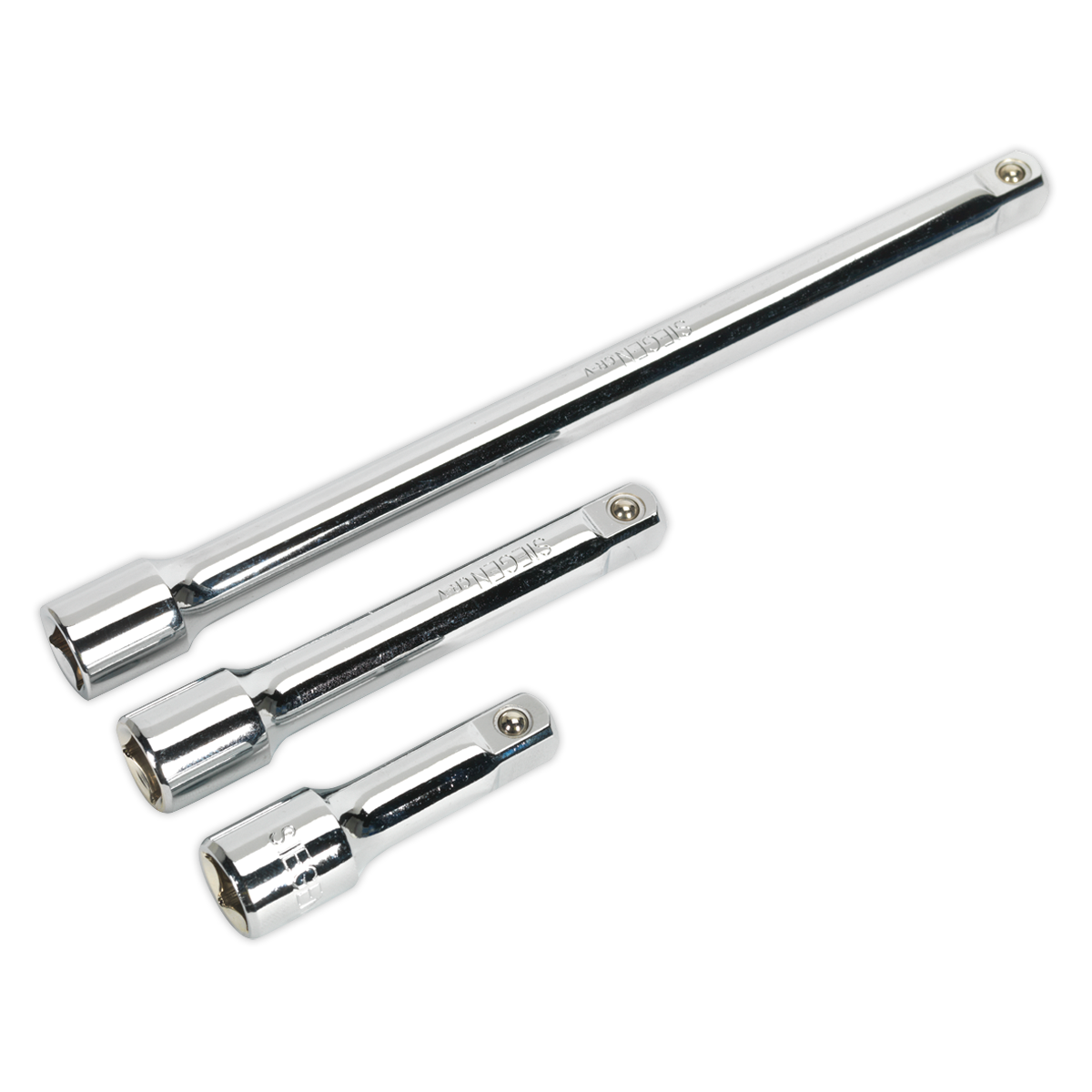 Siegen Extension Bar Set 1/2"Sq Drive 3pc