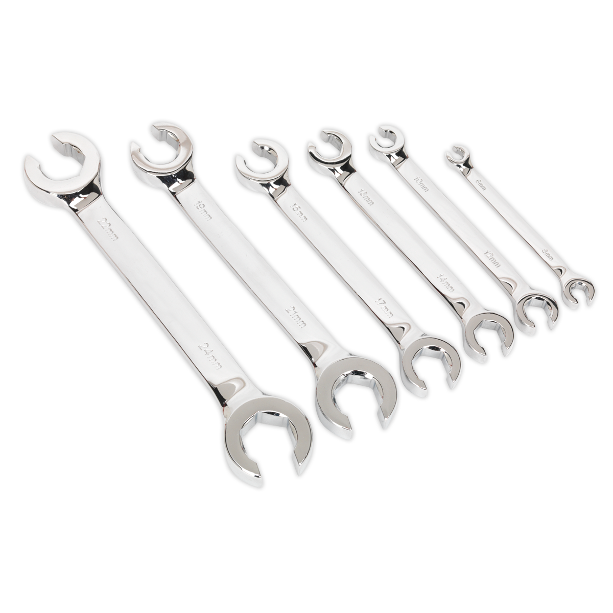 Siegen Flare Nut Spanner Set 6pc