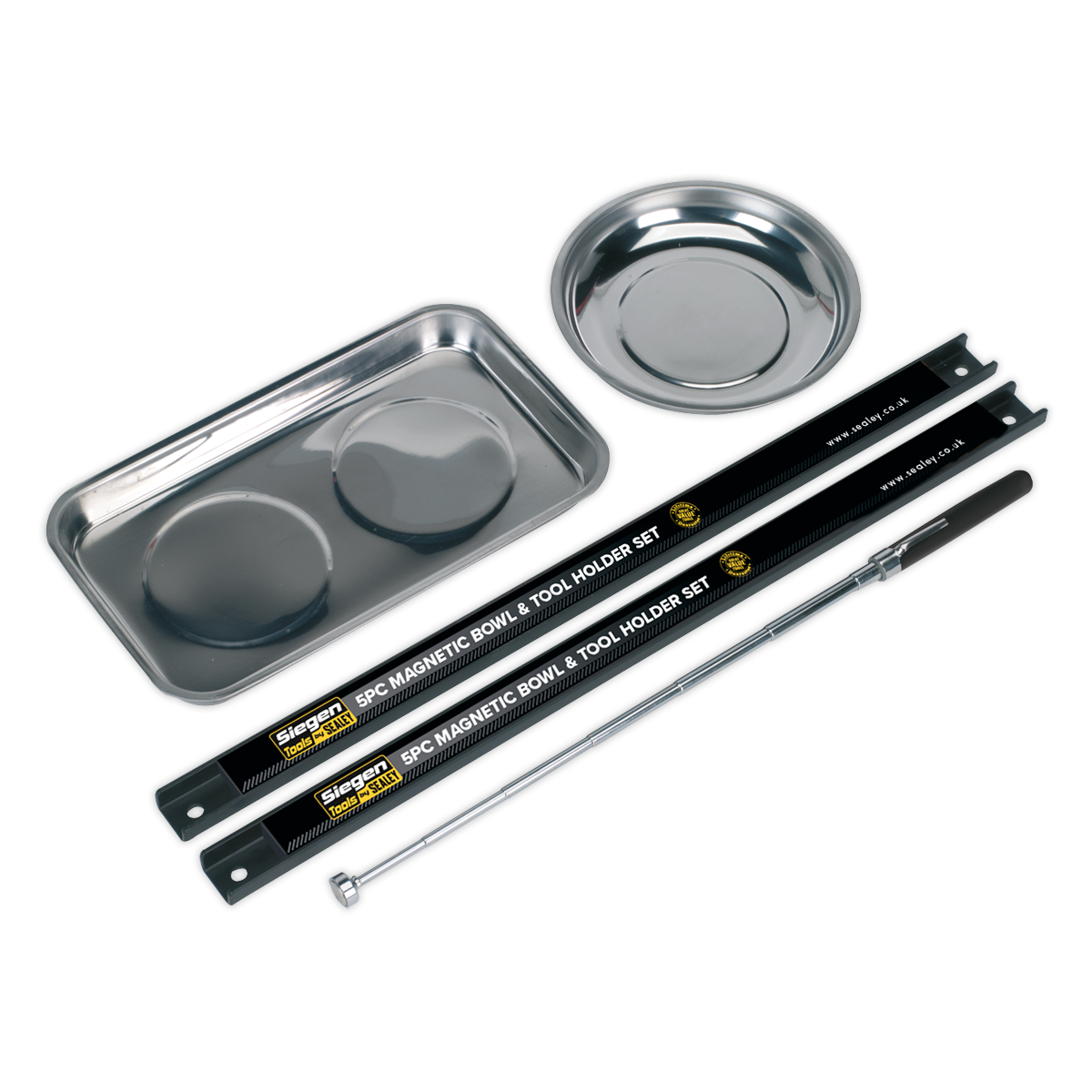 Siegen Magnetic Bowl & Tool Holder Set 5pc