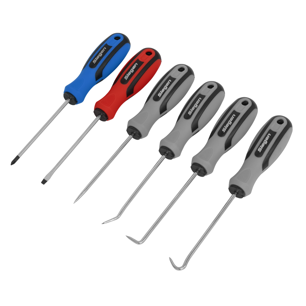 Siegen Mini Pick & Screwdriver Set 6pc