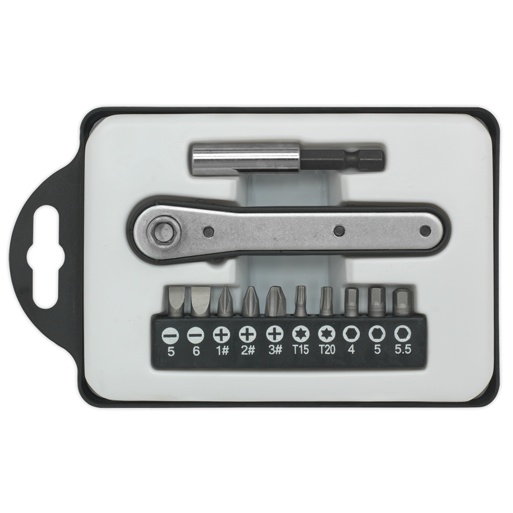 Siegen Ratchet Driver Bit Set 12pc