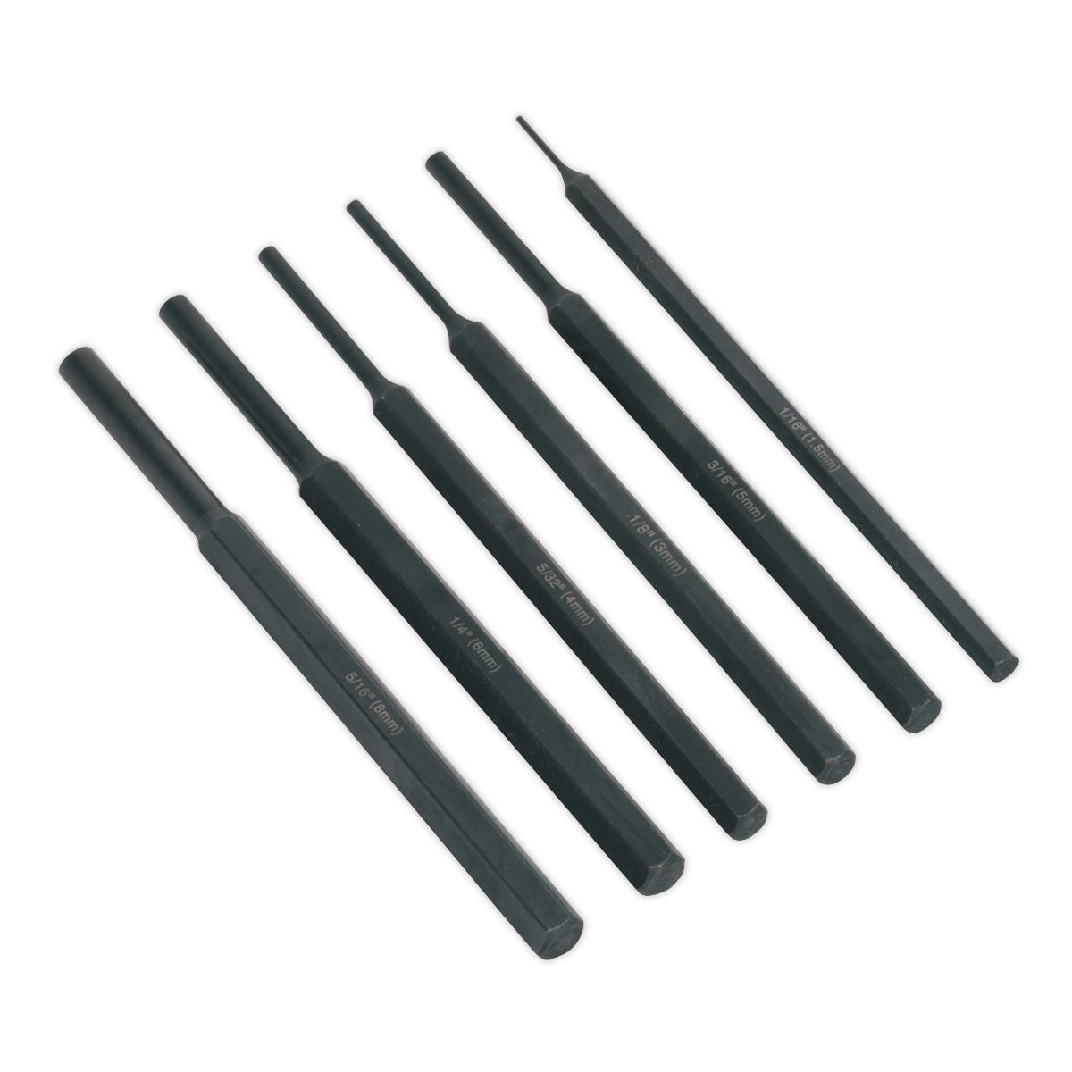 Siegen Parallel Pin Punch Set 6pc