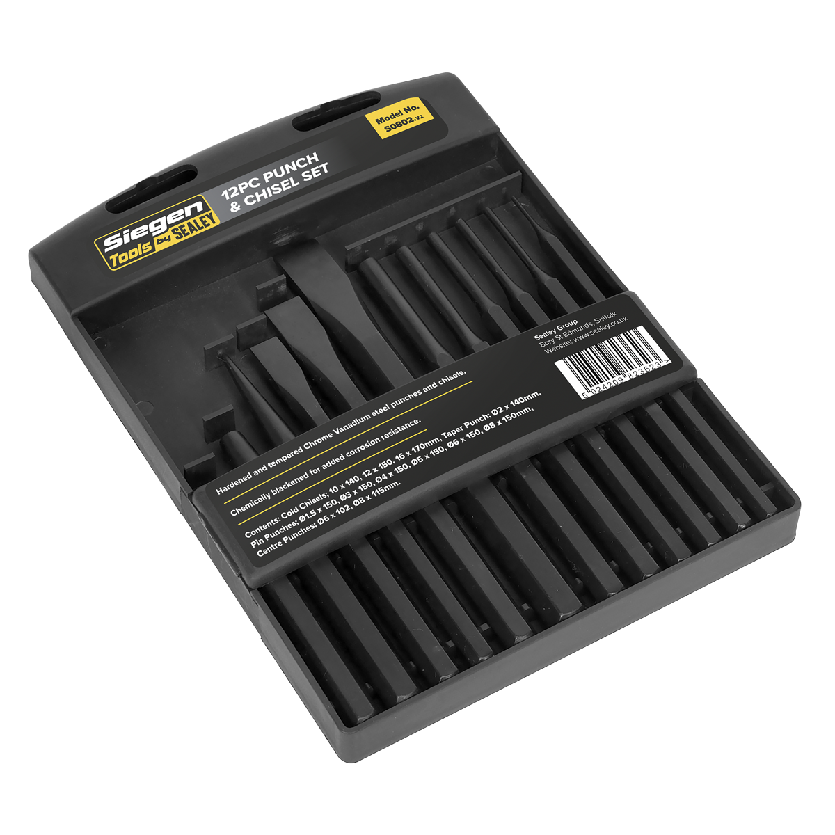 Siegen Punch & Chisel Set 12pc