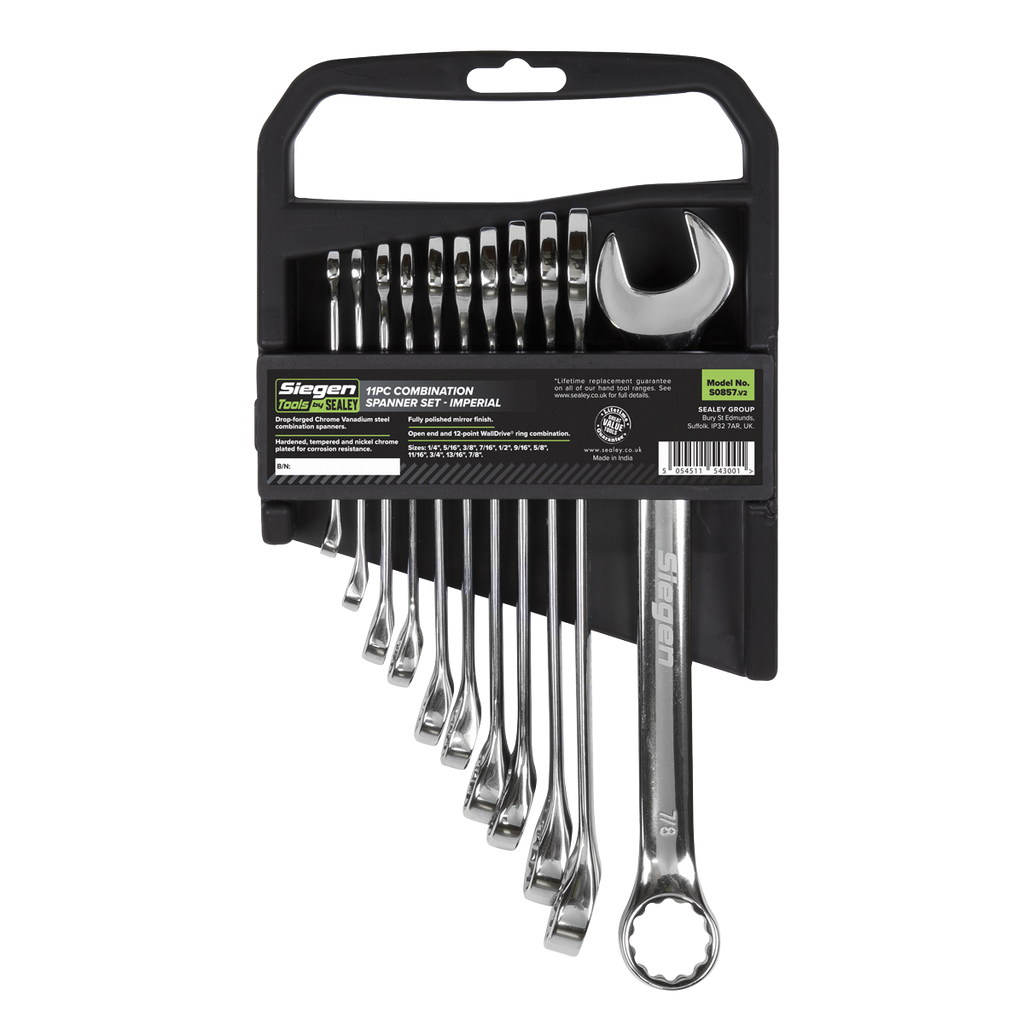 Siegen Imperial Combination Spanner Set 11pc