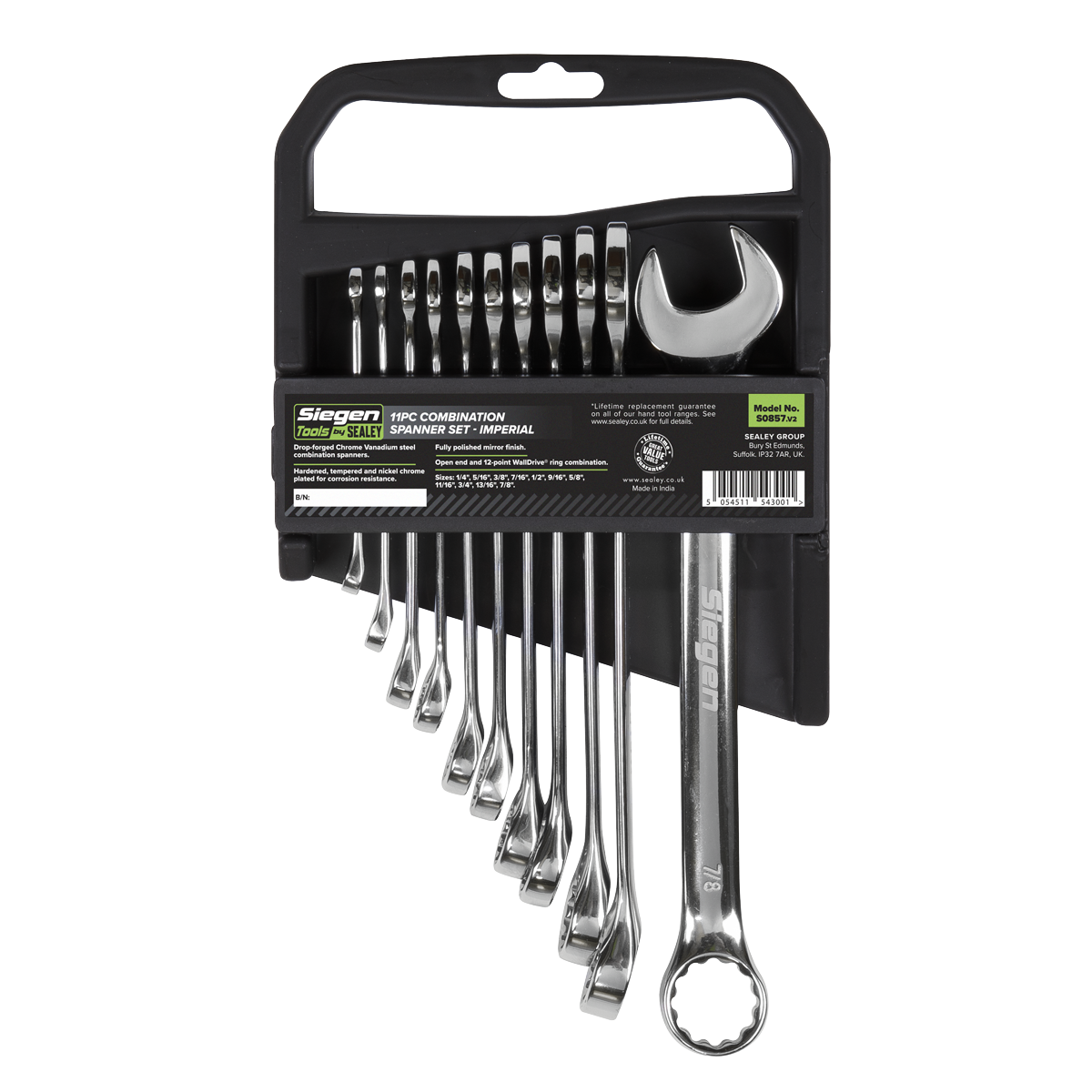 Siegen Imperial Combination Spanner Set 11pc