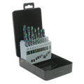 Siegen HSS Edge Ground Drill Bit Set 19pc - DIN 338