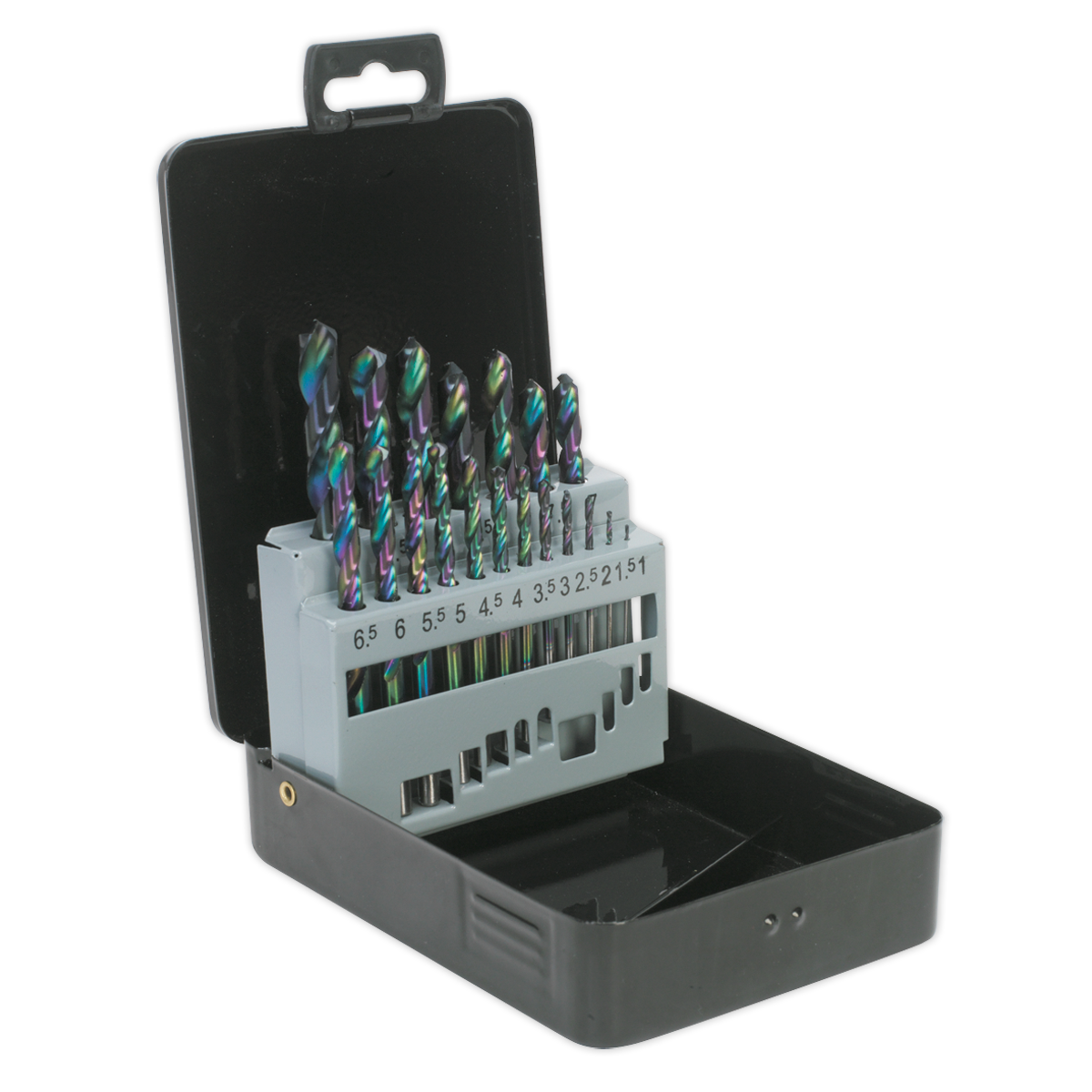 Siegen HSS Edge Ground Drill Bit Set 19pc - DIN 338