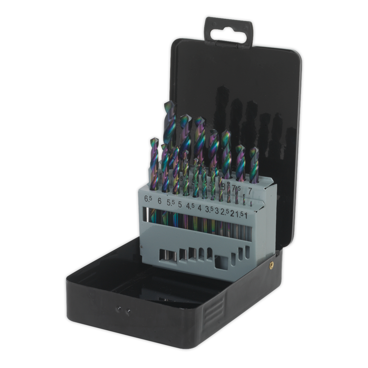 Siegen HSS Edge Ground Drill Bit Set 19pc - DIN 338