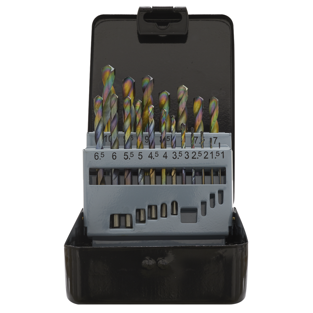 Siegen HSS Edge Ground Drill Bit Set 19pc - DIN 338