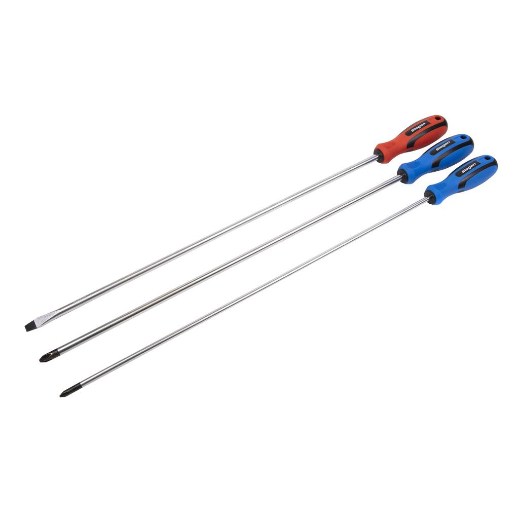 Siegen Extra-Long Screwdriver Set 3pc