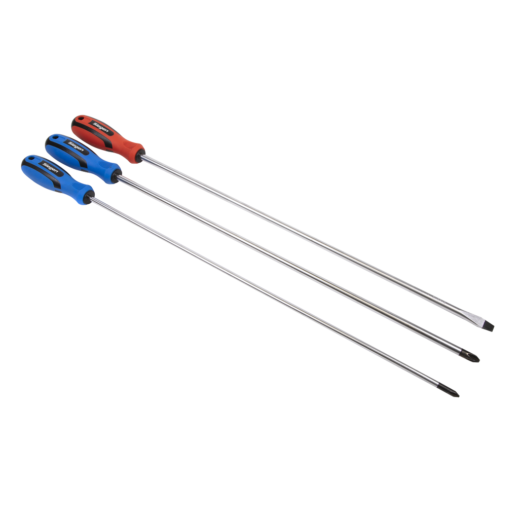 Siegen Extra-Long Screwdriver Set 3pc