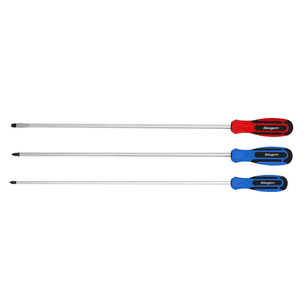 Siegen Extra-Long Screwdriver Set 3pc
