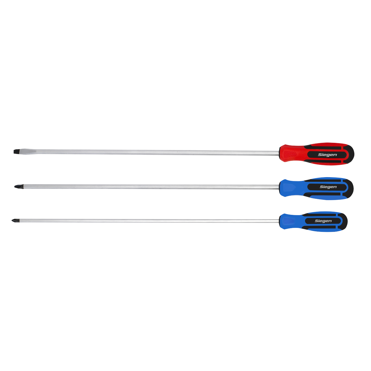 Siegen Extra-Long Screwdriver Set 3pc