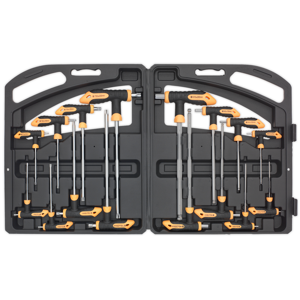 Siegen T-Handle TRX-Star* & Hex Key Set 16pc