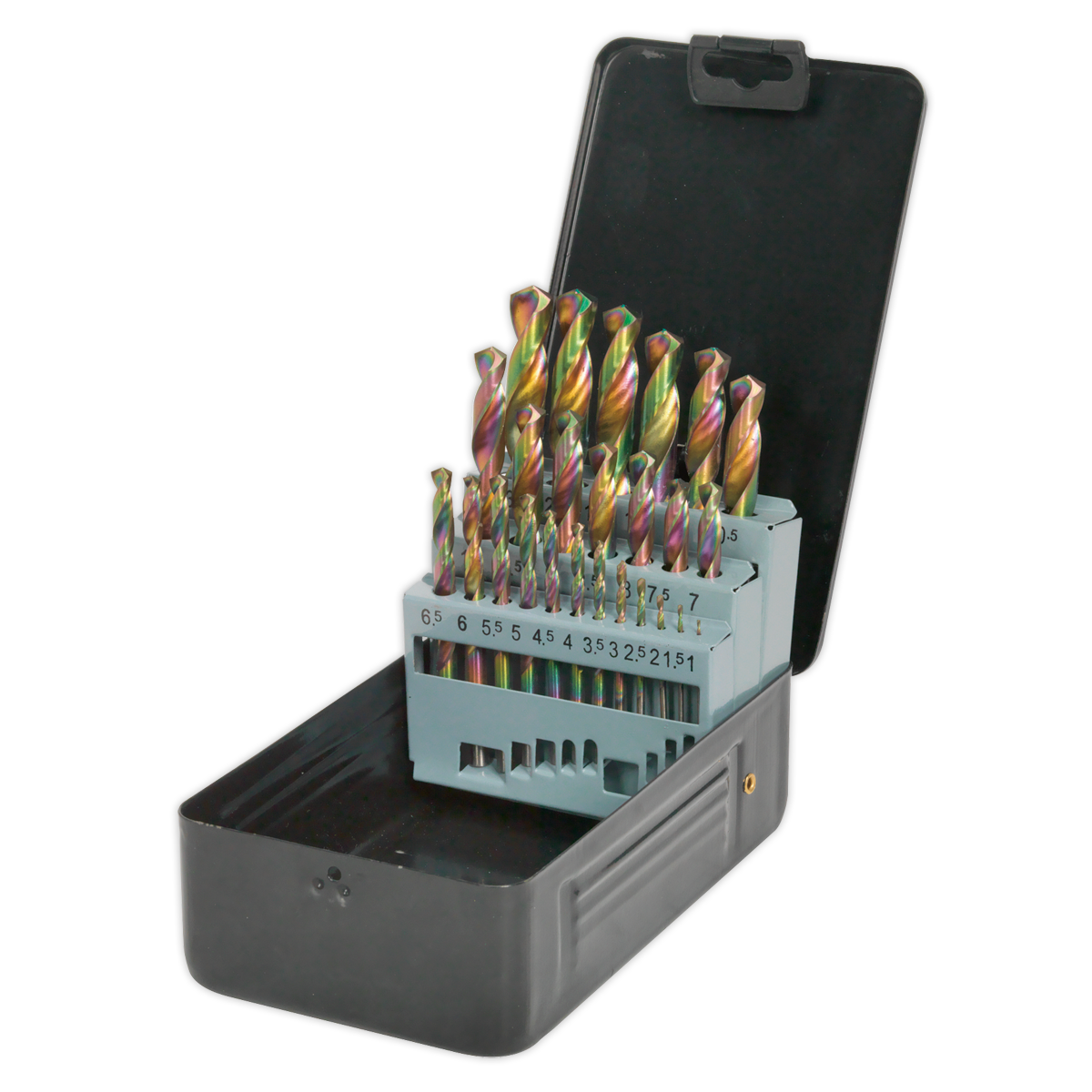 Siegen HSS Edge Ground Drill Bit Set 25pc - DIN 338