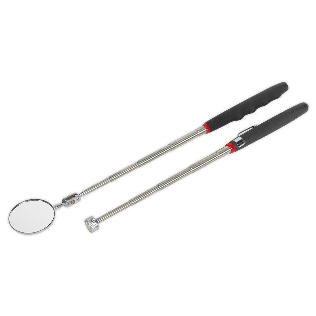 Siegen Telescopic Magnetic Pick-Up Tool & Inspection Mirror