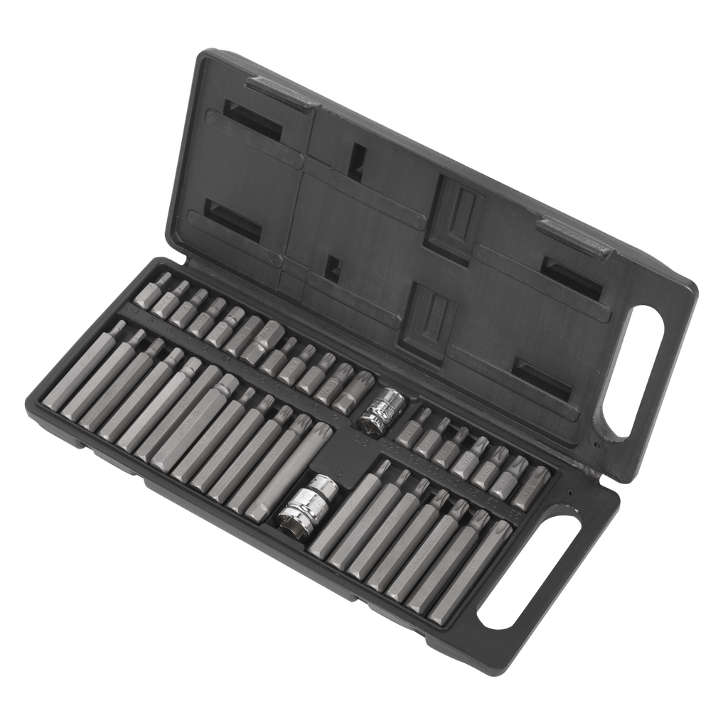 Siegen TRX-Star/Hex/Spline Bit Set 3/8" & 1/2"Sq Drive 40pc